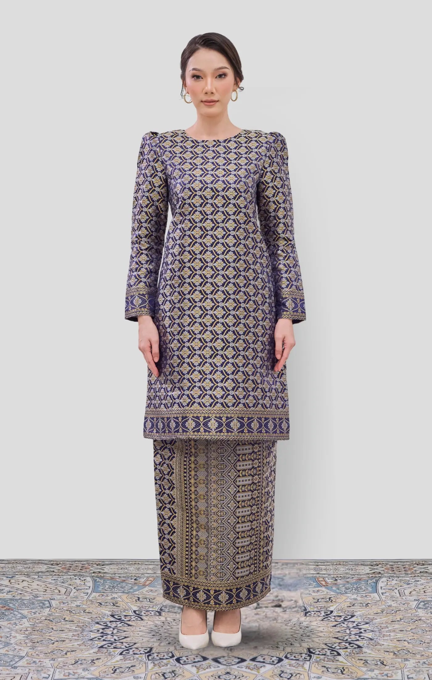 baju kurung brocade